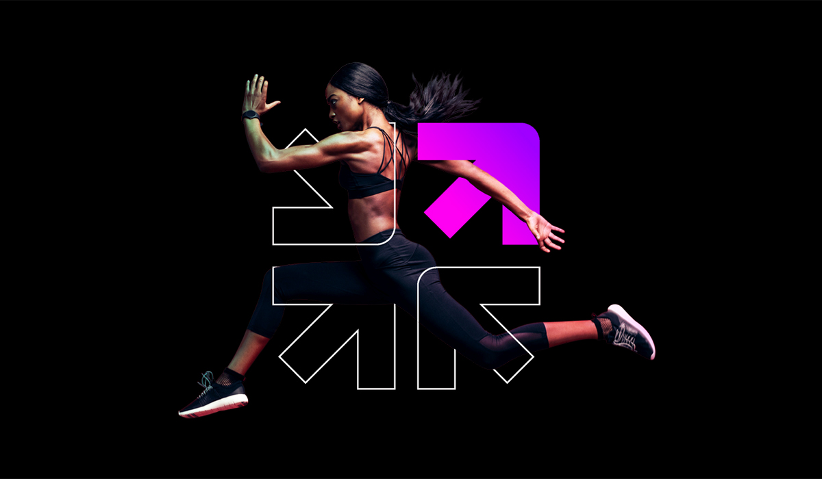 Promotional image for FireWork app featuring a runner