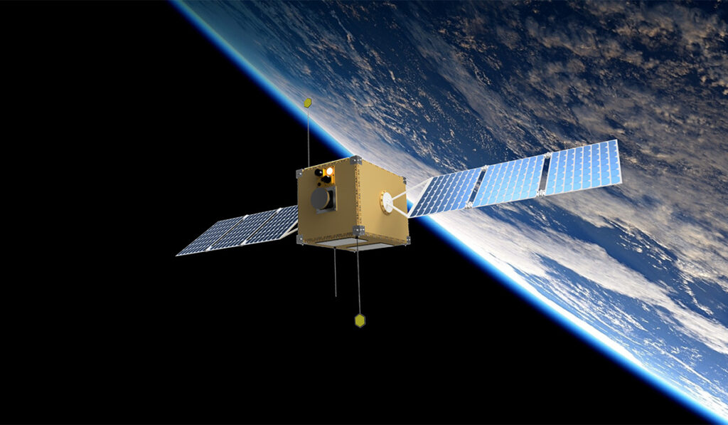 Obruta's docking system on a representative satellite