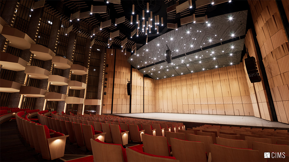 Example of digitizing history - A 3D model of a concert hall.